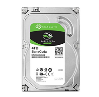 Disco Duro Mecánico Barracuda 3.5'', Capacidad 4TB (4,000GB), SATA III, 6 Gbit/s, 5400RPM, 256MB Cache, SEAGATE ST4000DM004