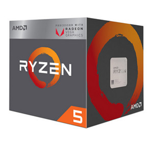 Procesador AMD Ryzen R5 2400G, 3.6 GHz (hasta 3.9 GHz) con gráficos Radeon Vega 11, Socket AM4, Quad-Core, 65W
