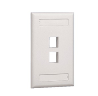 Tapa P/ Caja, Montaje al Ras, 2 Salida, Color Blanco Mate, PANDUIT NK2FIWY