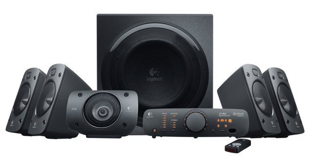 Bocinas 5.1 Modelo Z906, Alámbricas (3.5 mm / RCA), Sonido THX, Color Negro, RMS 500W, Incluye Control Remoto, LOGITECH 980-000474