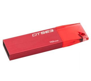 Memoria Flash USB 2.0, DataTraveler SE3, Capacidad 16GB, Color Rojo, KINGSTON KC-U6816-4C1R
