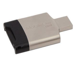 Lector y Grabador Externo de Tarjetas, USB 3.0, 2 en 1, KINGSTON FCR-MLG4