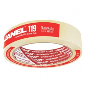 Cinta Adhesiva, Modelo 119, 24 mm x 65 Metros, Transparente, JANEL 1192465100