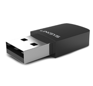 Adaptador USB - WiFi, AC600 Max-Stream, Doble Banda (5GHz y 2.4GHz), USB 2.0, Wi-fi 5, Hasta 433Mbps, LINKSYS WUSB6100M