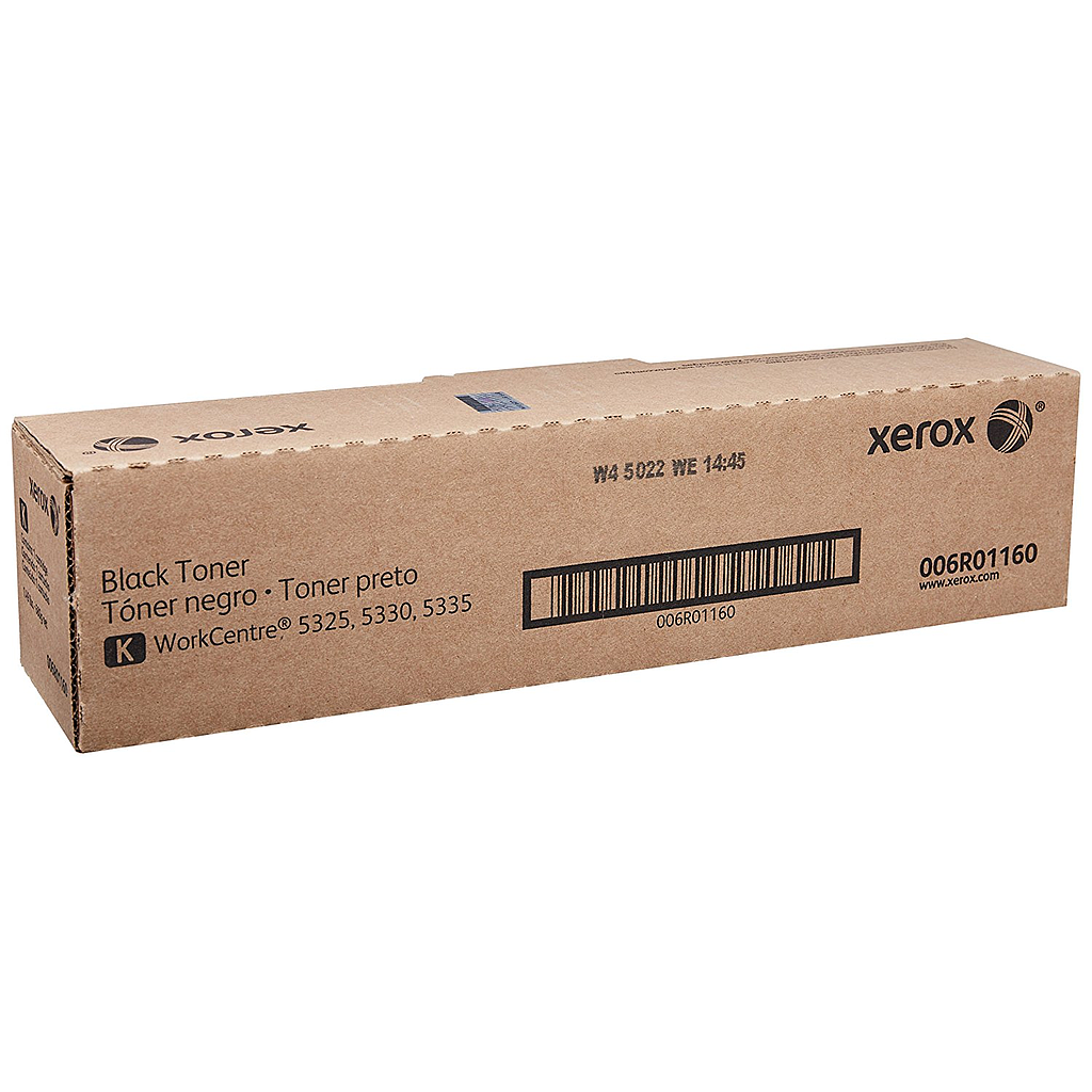 Cartucho de Toner Original XEROX 006R01160, Color Negro, Rendimiento Aprox. 30,000 Paginas, 006R01160