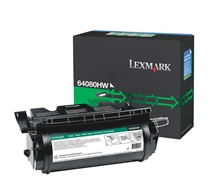 Cartucho de Toner Original 64080HW, Color Negro, Rendimiento Aprox. 21,000 Páginas, LEXMARK 64080HW