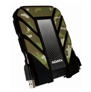 Disco Duro Externo Durable HD710M Pro, IP68, Capacidad 1TB (1,000GB), Interfaz USB 3.1, Color Camuflaje (Verde Militar), ADATA AHD710MP-1TU31-CCF