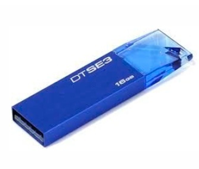 Memoria Flash USB 2.0, DataTraveler SE3, Capacidad 16GB, Color Azul, KINGSTON KC-U6816-4C1B