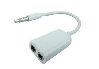 Cable divisor de plug 3.5mm macho a 2 plug 3.5mm hembra, estéreo, 15cm de largo, SPLIT-35