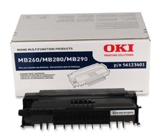 Cartucho de Toner Original Okidata 56123401, Color Negro, Rendimiento Aprox. 3,000 Páginas, 56123401