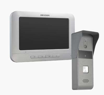 VideoPortero Analógico con Pantalla LCD 7" (800 x 480), Altavoz, Incluye Frente de Calle IP65, HIKVISION DS-KIS203