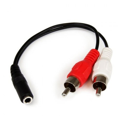 Adaptador de Audio RCA - 3.5 mm (M-H), Longitud 0.15 Metros, STARTECH MUFMRCA