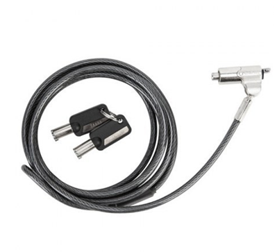 Candado P/Laptop DEFCON® Mini Key KL con Llave para Slots Mini, 1.82 Metros, Color Negro, Targus ASP65USX/GLX