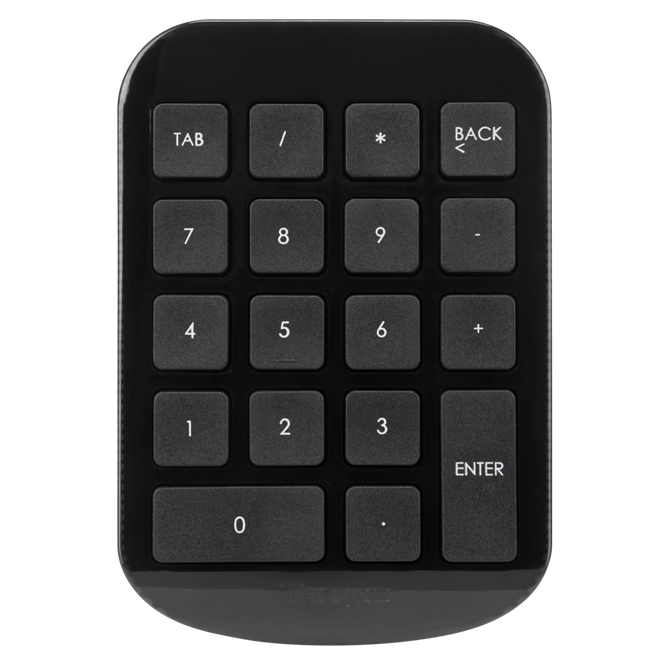 Teclado Numérico, Conexión Inalámbrica, Color Negro, Nano Receptor USB, TARGUS AKP11US