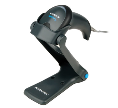 Lector / Escáner de Códigos de Barras, Modelo: QuickScan™ Lite QW2100, Interfaz USB 2.0, Incluye Base, Resistente a Caídas, IP42, DATALOGIC QW2120-BKK1S-10