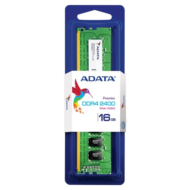 Memoria RAM DDR4 U-DIMM PC4-19200 (2400MHz), 16GB, 1.2V, CL15 ADATA AD4U2400316G17-S