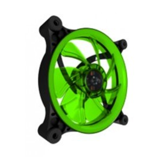 Ventilador Eagle Warrior Aurora 12cm, LED Verde, Silencio, ACLFAURORA03EG