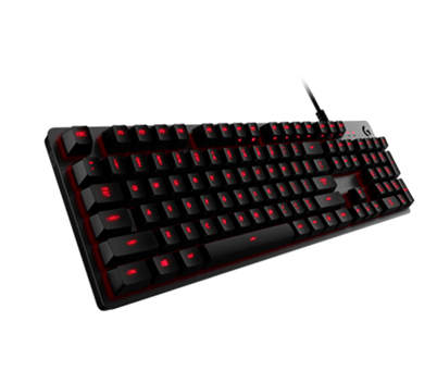 Teclado Gamer Modelo G413 Mecánico, Iluminación LED, Alámbrico (USB), Longitud del Cable 1.8 Metros, LOGITECH 920-008300