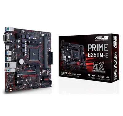 Tarjeta Madre ASUS micro ATX Prime B350M-E, para AMD, AMD B350, HDMI, 32GB DDR4, S-AM4
