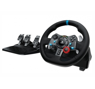 Volante de Carreras Modelo G29 Driving Force, Rotación 900°, Compatible con PC, PlayStation 3 y 4, 3 Pedales, LOGITECH 941-000111