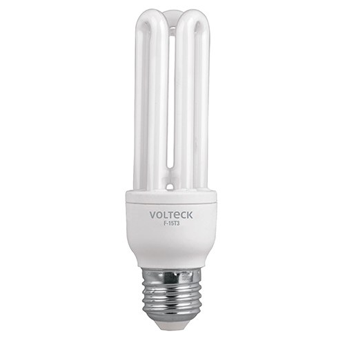 Lámpara (Foco) Triple VOLTECK, Potencia 15 W, Base E26/E27, TRUPER F-15T3