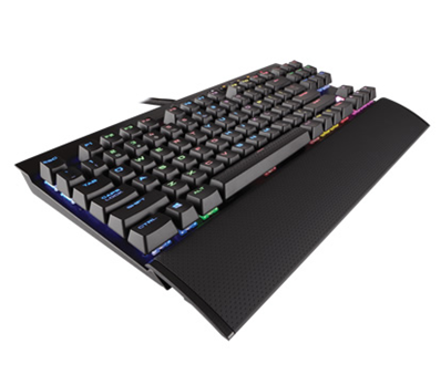 Teclado CORSAIR K65 RAPIDFIRE RGB Alámbrico USB Mecánico Gamer Negro, CH-9110014-NA