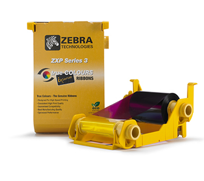 Cinta (Ribbon) P/ Impresora ZXP3, Color YMCKO, Rendimiento Aprox. 200 Tarjetas, ZEBRA 800033-840