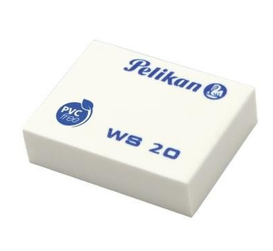 Borrador (Goma) Blanco, Grande, 1 Pieza, PELIKAN WS-20