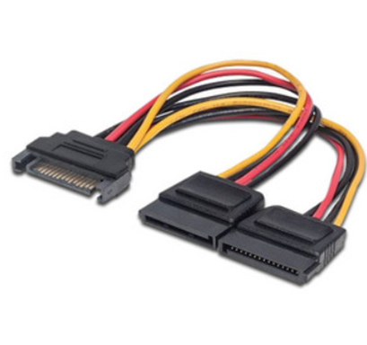 Divisor de Datos SATA, 1 Macho a 2 Hembras, MANHATTAN 354554