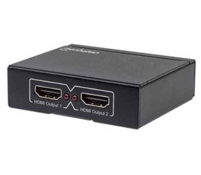 Splitter de Vídeo HDMI, 1 Macho (In), 2 Hembras (Out), Soporta 4K, MANHATTAN 207454