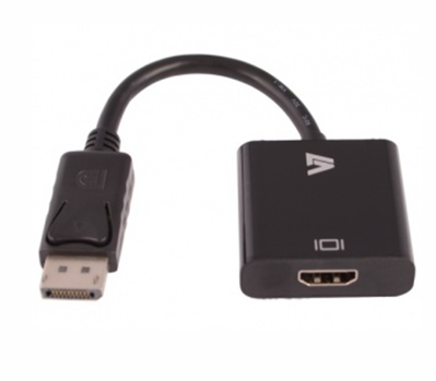 Adaptador de Video V7, DisplayPort Macho - HDMI Macho, Negro, CBLDPHD-1N