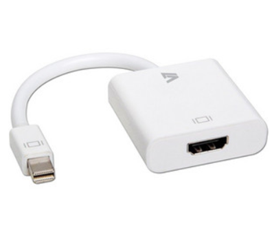 Adaptador de Video V7, Mini DisplayPort Macho - DB-15 Hembra, Blanco, CBL-MV1WHT-5N