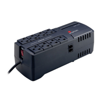 Regulador de Voltaje Modelo AVR1350, 1350VA/ 675W, 8 Contactos, SMARTBITT SBAVR1350