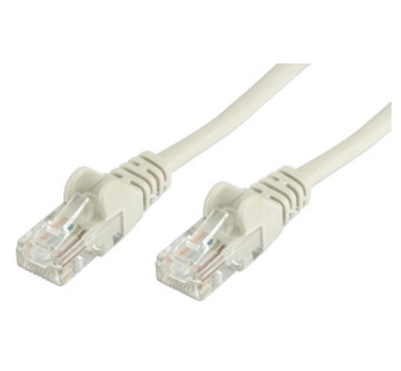 Cable de Red (Patch Cord), Cat 5E, RJ45 - RJ45 (M-M), 1.0 Metros, Color Gris, INTELLINET 318921