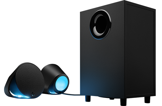 Bocinas 2.1 Gamer Modelo G560, Alámbricas (3.5 mm / USB) / Inalámbricas (Bluetooth), Sonido X Ultra, Color Negro, Iluminación RGB, LOGITECH 980-001300