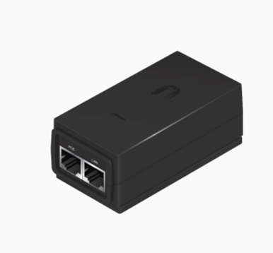 Adaptador PoE, 24VDC, 0.5A, C/Puerto Gigabit, Compatible C/airGateway, UBIQUITI POE-24-12W-G
