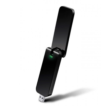 Adaptador USB - WiFi, Doble Banda (Hasta 1,200 Mbps), Color Negro, MU-MIMO, TP-LINK ARCHER T4U