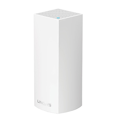 Sistema VELOP Wi-Fi AC2200, Para Todo el Hogar con Tecnología Mesh Tribanda (Paquete de 1 Nodo), Hasta 867 Mbps, 2 x RJ45, Color Blanco, LINKSYS WHW0301