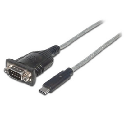 Cable de Datos USB-C - DB9, (M-M), Longitud 0.4 Metros, MANHATTAN 151283