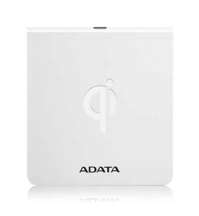 Almohadilla de carga inalámbrica Adata ACW0050, 5V, micro USB, QI. Color blanco, ACW0050-WH