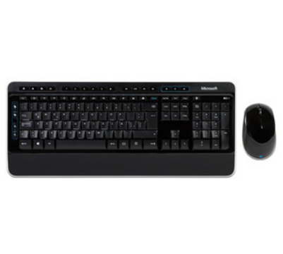 Kit de Teclado y Ratón (Mouse) Inalámbricos Wireless Desktop 3050, USB, Color Negro, MICROSOFT PP3-00004
