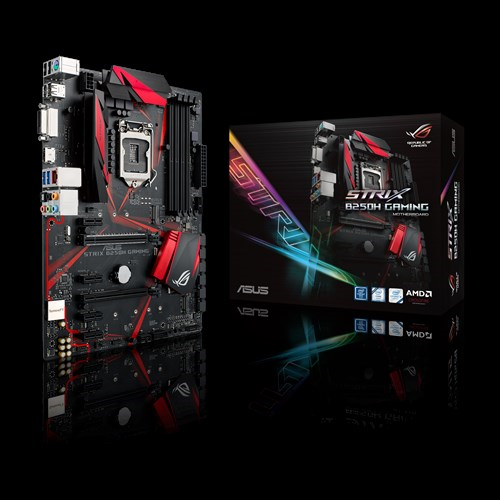 Tarjeta Madre (MoBo) ROG STRIX B250H GAMING | 4 x DIMM DDR4  (Max 64GB) | ATX | PS2 / DVI-D / HDMI / RJ45 / USB 3.1 / USB 2.0 / Optical | LGA-1151 | ASUS STRIX B250H