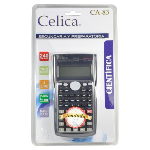 Calculadora Científica, 240 Funciones, Color Negro, CELICA CA-83