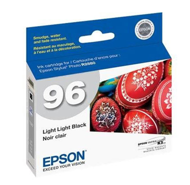 Cartucho de Tinta 96 Stylus Photo R2880, Color Negro Extra Claro, EPSON T096920