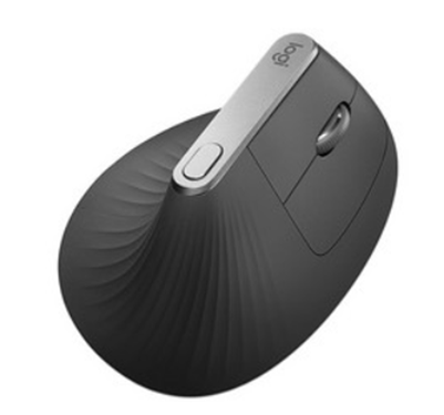 Ratón (Mouse) Óptico Modelo MX Vertical, Inalámbrico (USB / Bluetooth), Hasta 4000 DPI, Color Negro, Recargable, LOGITECH 910-005447
