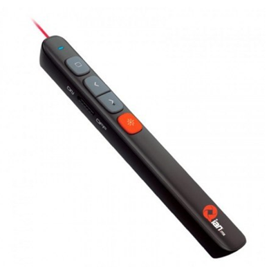 Presentador Inalámbrico, Distancia Hasta 100 Metros, Apuntador Láser Rojo, USB 2.4 GHz, QIAN QLP200
