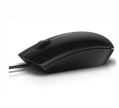 Mouse Óptico MS116, Alámbrico, USB 2.0, 1,000 DPI, Color Negro, DELL 275-BBCC