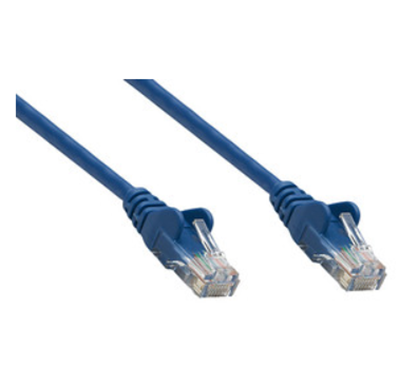 Cable de Red / UTP (Patch Cord), Cat 5E, RJ45 - RJ45 (M-M), 7.5 Metros, Color Azul, INTELLINET 319874