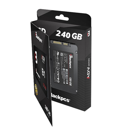 SSD AS201 | 240GB | Factor de Forma 2.5" | SATA 3.0 (Compatible con 2.0, 1.1.) | 7mm | Blackpcs AS201-240