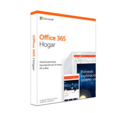Microsoft Office 365 Hogar Premium (6 Usuarios + 3 Dispositivos, 1 Año de suscripción para un hogar), 6GQ-01052